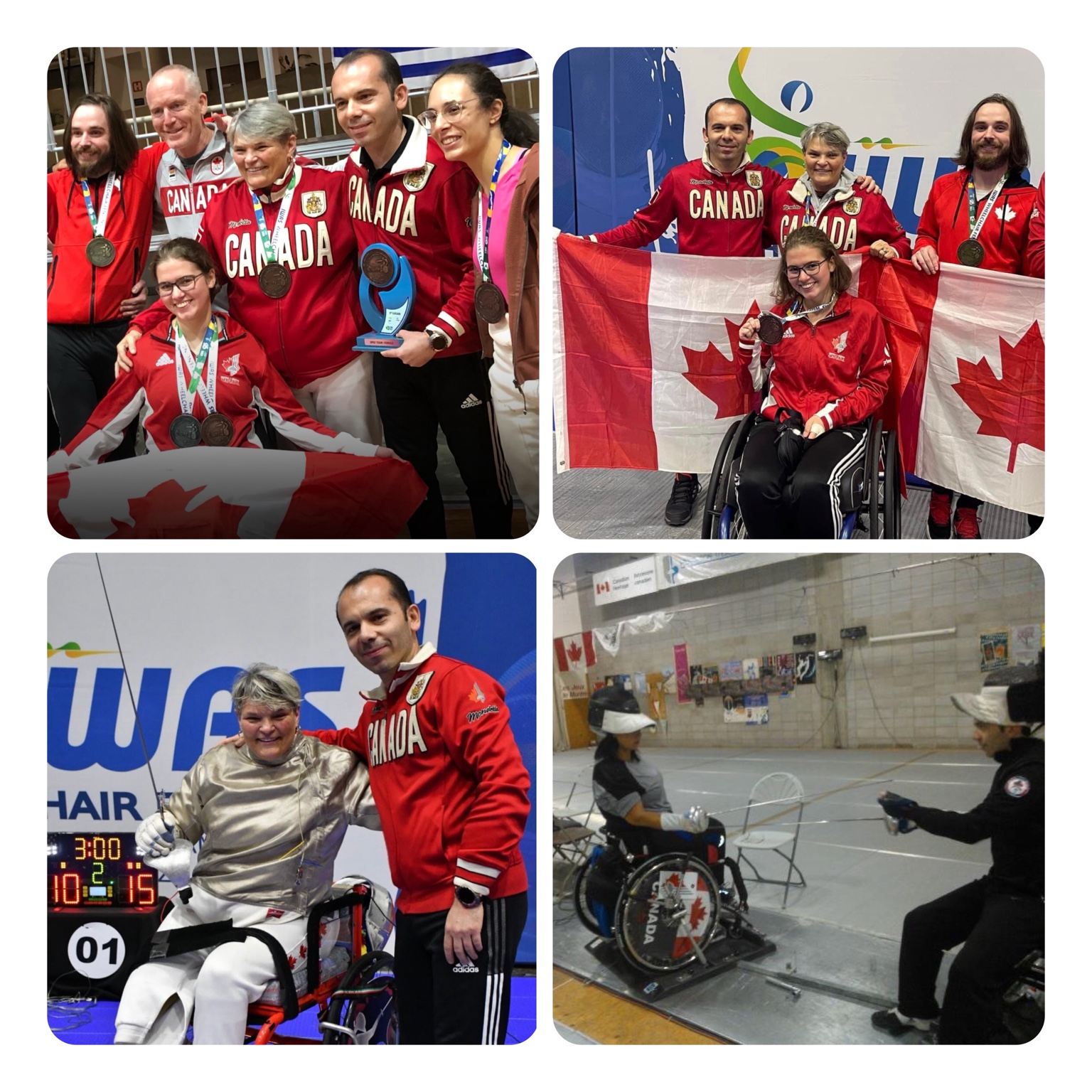 Canadian para fencing athletes and coach Yousef Alaghehband